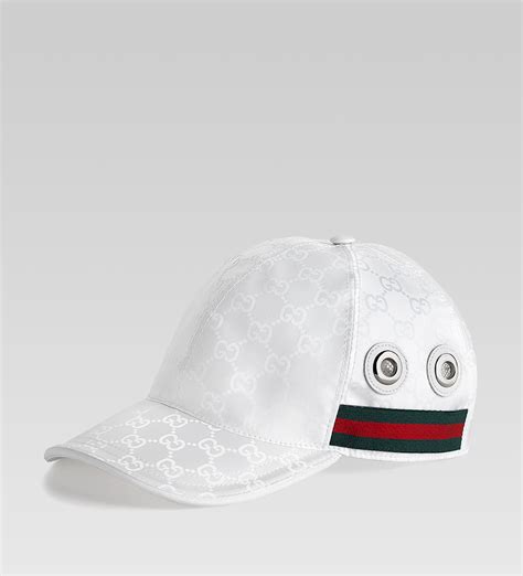 gucci baseball hat white|Gucci men hats size large.